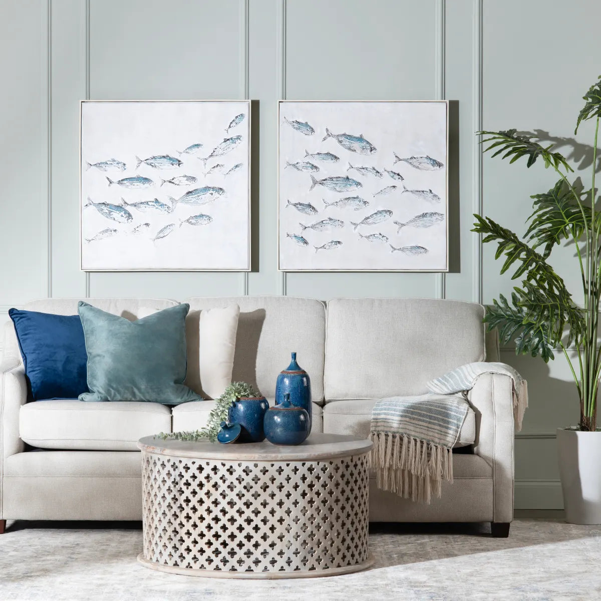 Crestview Collection Montague Coastal Wall Art ~ Set Of 2 - Image 1