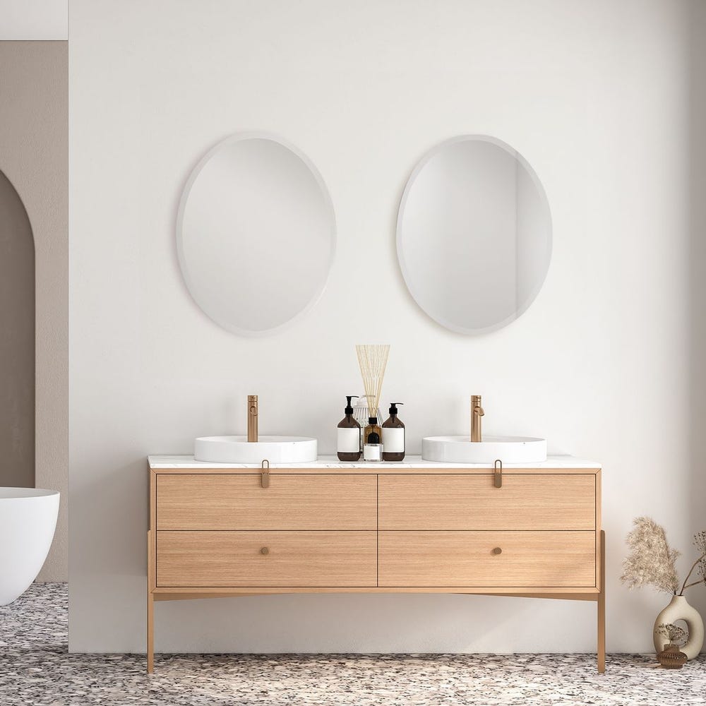 Uttermost Vanity Polished Edges Oval Mirror - Image 1