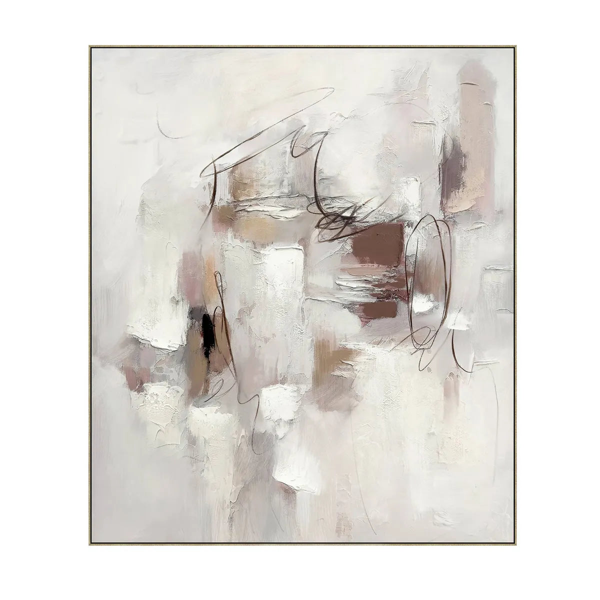 Crestview Collection Cape Rosa Oversized Abstract Wall Art - Image 2