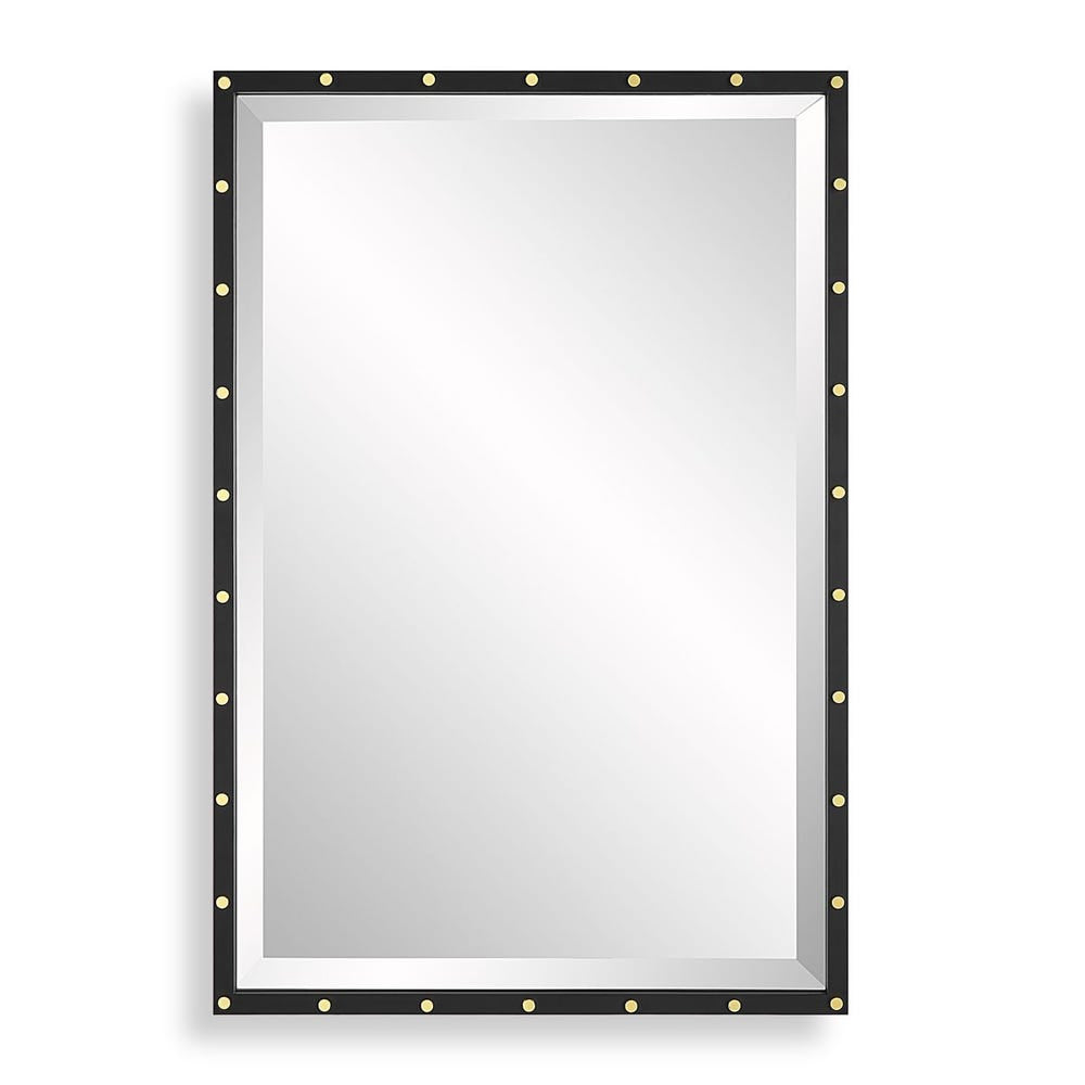 Uttermost Benedo Matte Black Iron Vanity Mirror - Image 3