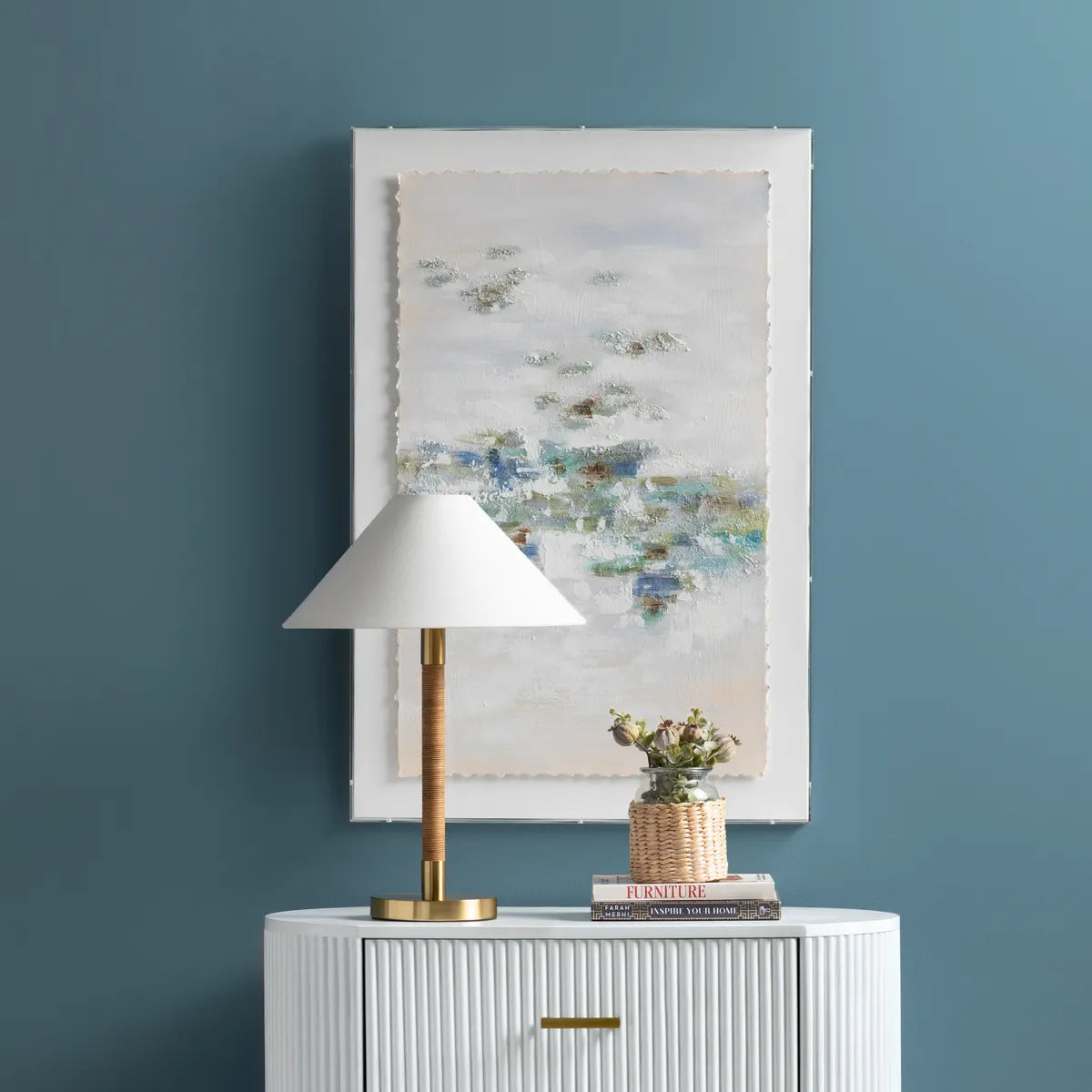 Crestview Collection Adair 1 Shadow Box Painting Wall Art