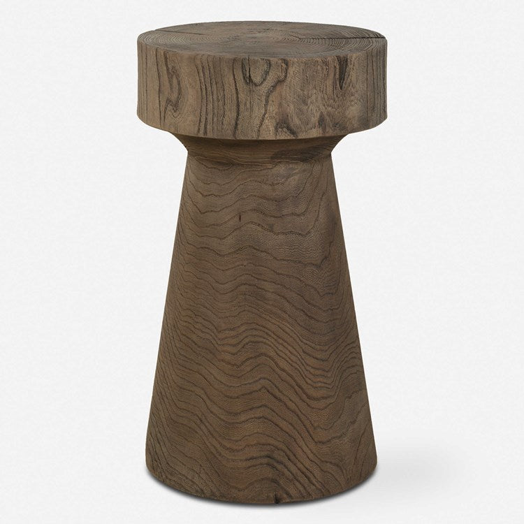 Uttermost Tree Trails Reclaimed Wood Round Side Table - Image 2