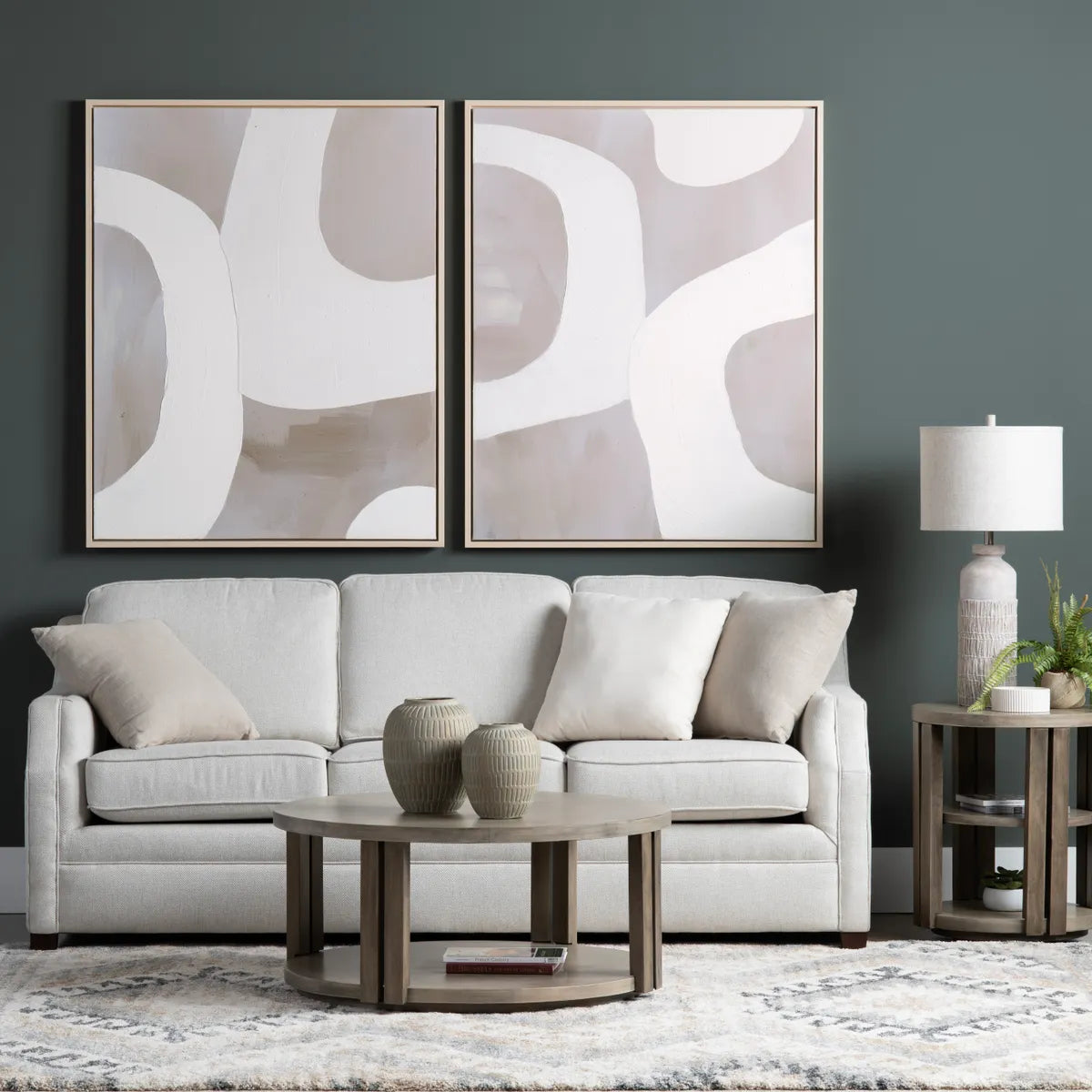 Crestview Collection Caldwell Abstract Design Wall Art ~ Set Of 2 - Image 1
