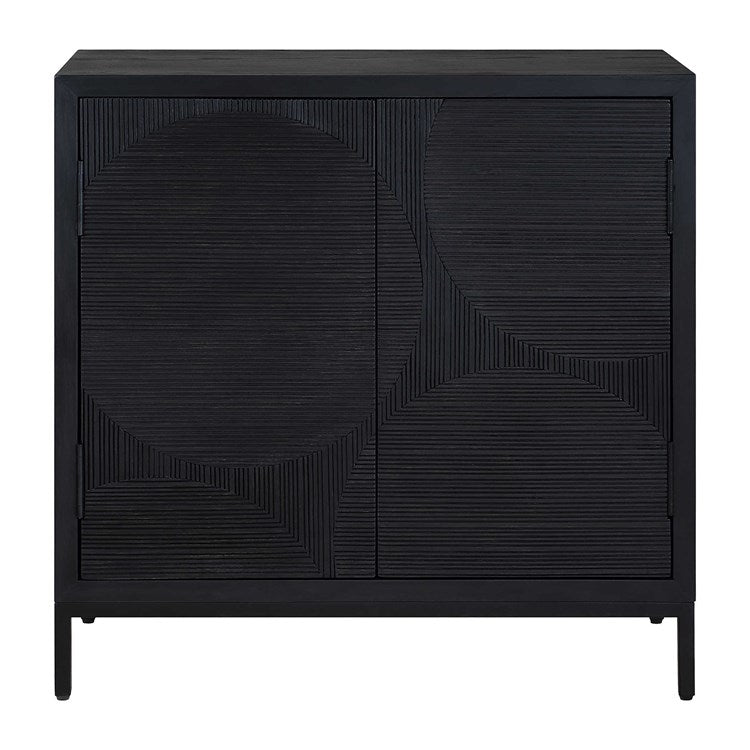 Uttermost Beswick Matte Black Cabinet - Image 2