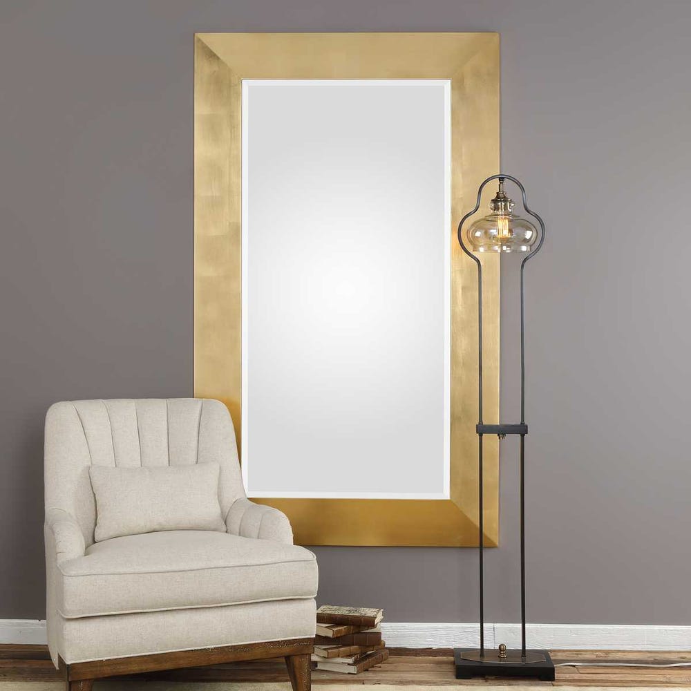 Uttermost Chaney Gold Leaf Mirror - Image 1