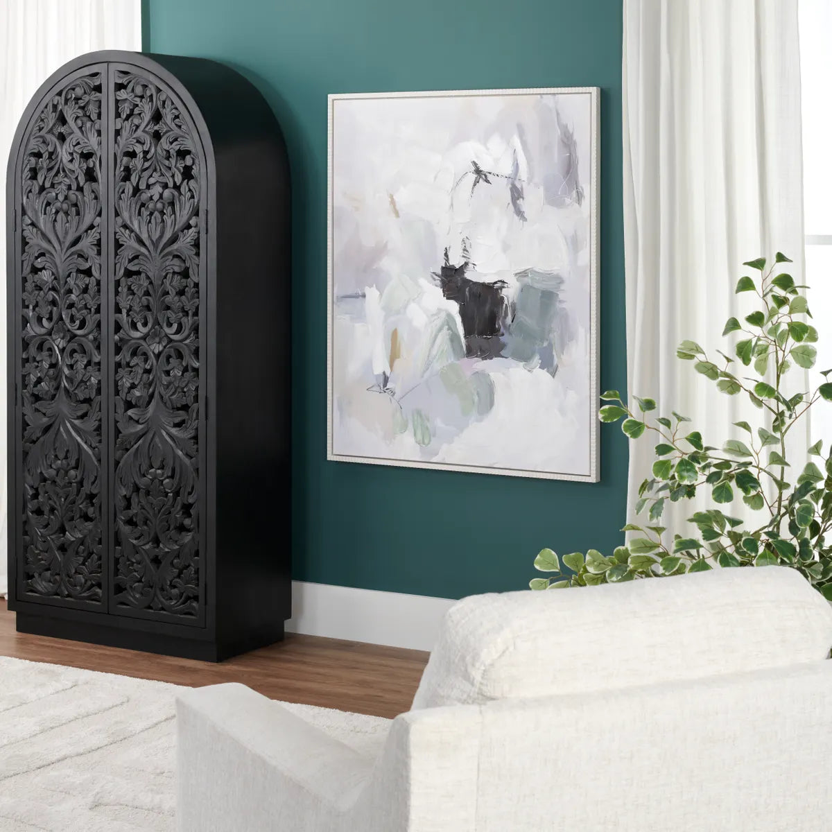 Crestview Collection Clarke Hand Painted Wall Art - Image 1