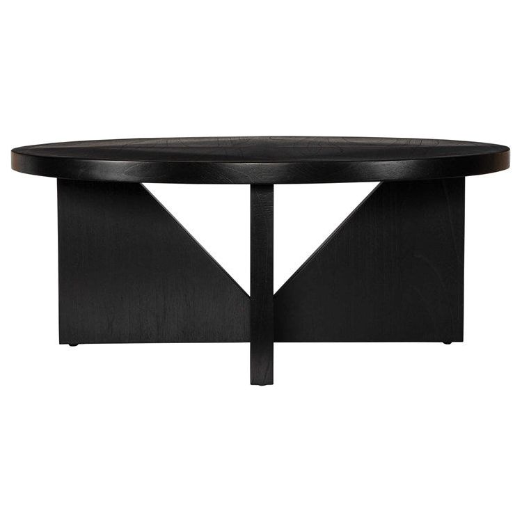 Uttermost Nadette Dark Espresso Angular Wood Coffee Table - Image 1