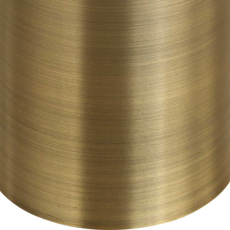 Uttermost Pascal Labradorite Top With Brushed Brass Finish Round Accent Table - Image 3