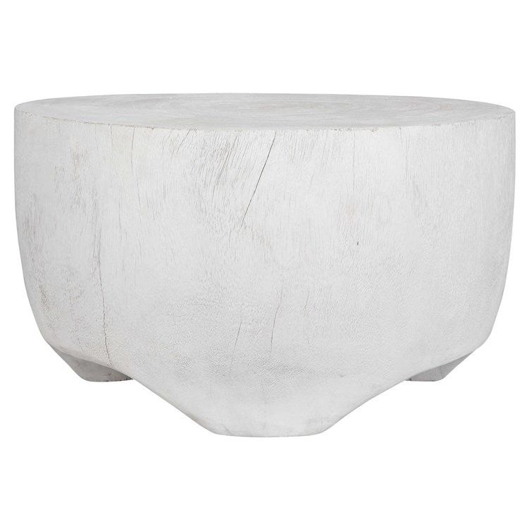 Uttermost Elevate Matte White Suar Wood Coffee Table - Image 2