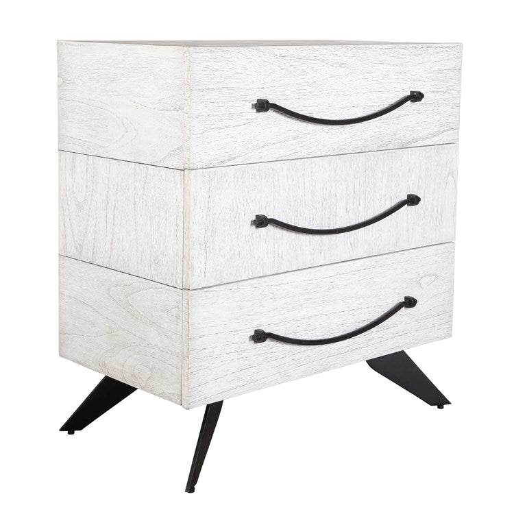 Uttermost Vivi White 3 Drawer Chest - Image 2