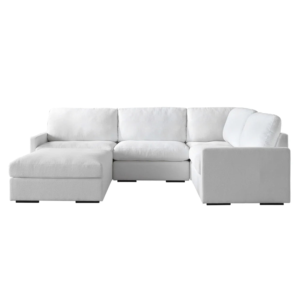 Uttermost Refuge Modular Corner Piece ~ Ultra Plush Artic White Performance Fabric