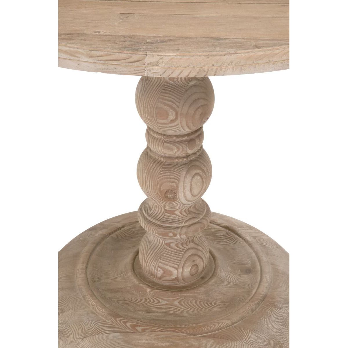 Essentials For Living Chelsea 36” Round Dining Table ~ Smoke Gray Pine - Image 3