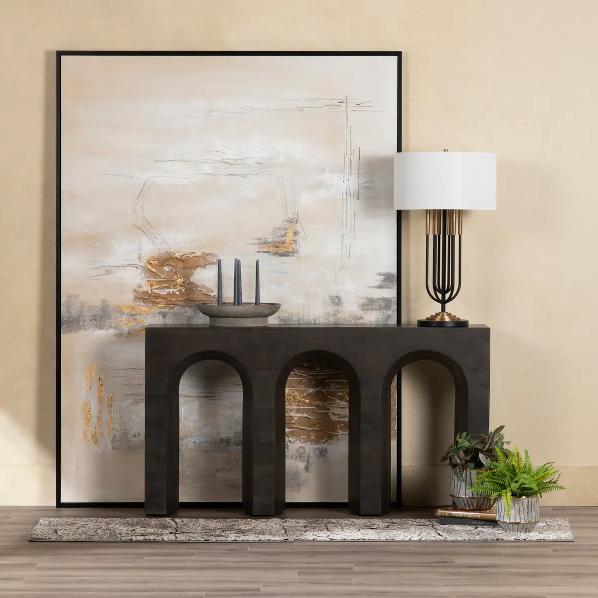 Crestview Collection Calm, Cool, Collected Hand Finished Wall Art - Image 1