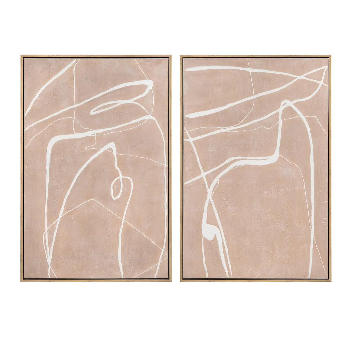 Crestview Collection Roxbury Abstract Paintings Wall Art ~ Set Of 2 - Image 2