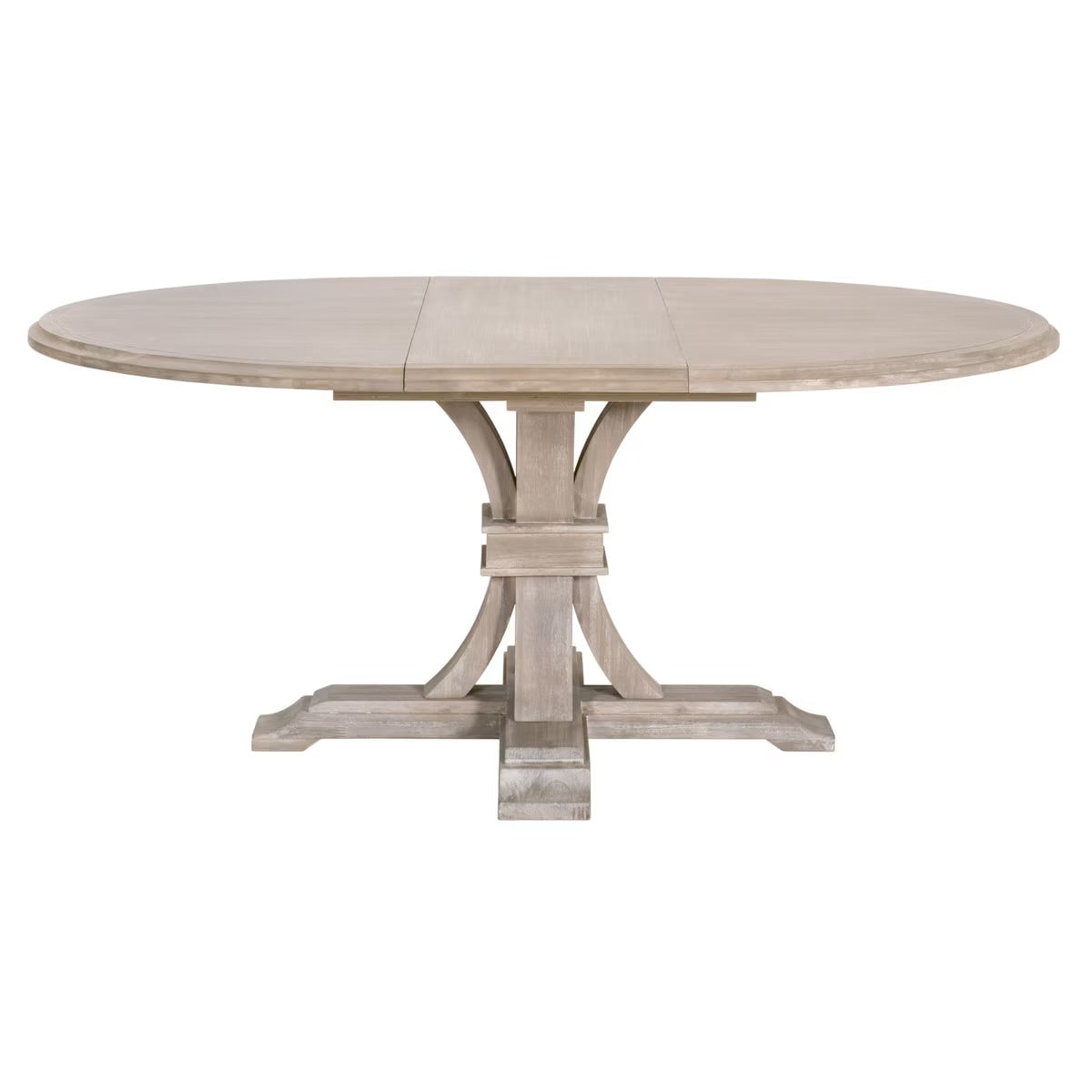 Essentials For Living Devon 54” Round Extension Dining Table ~ Natural Gray Acacia - Image 1