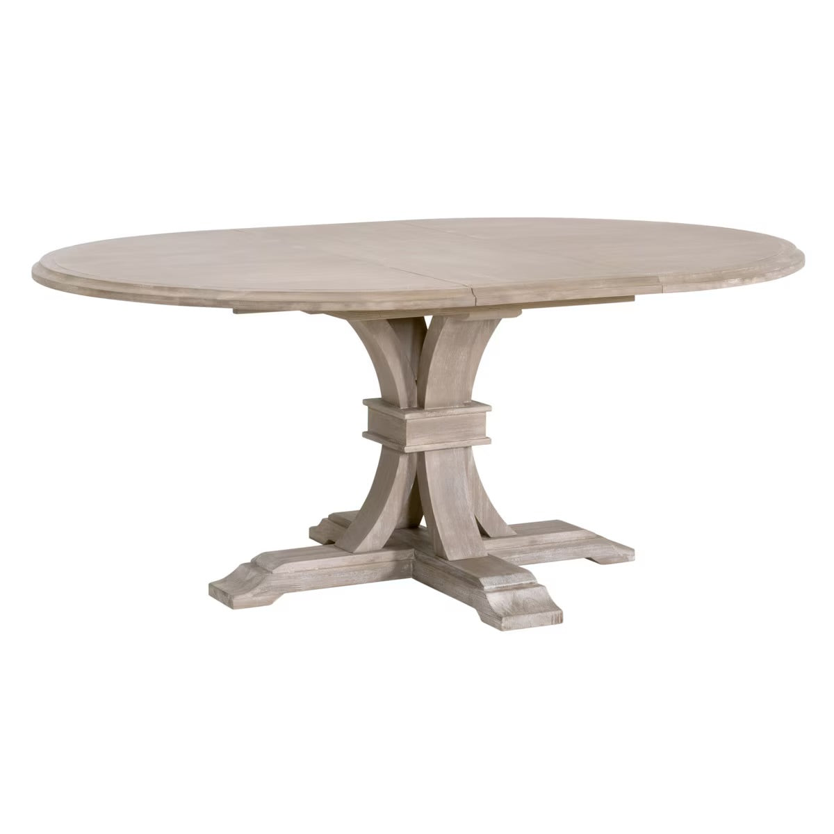 Essentials For Living Devon 54” Round Extension Dining Table ~ Natural Gray Acacia - Image 2
