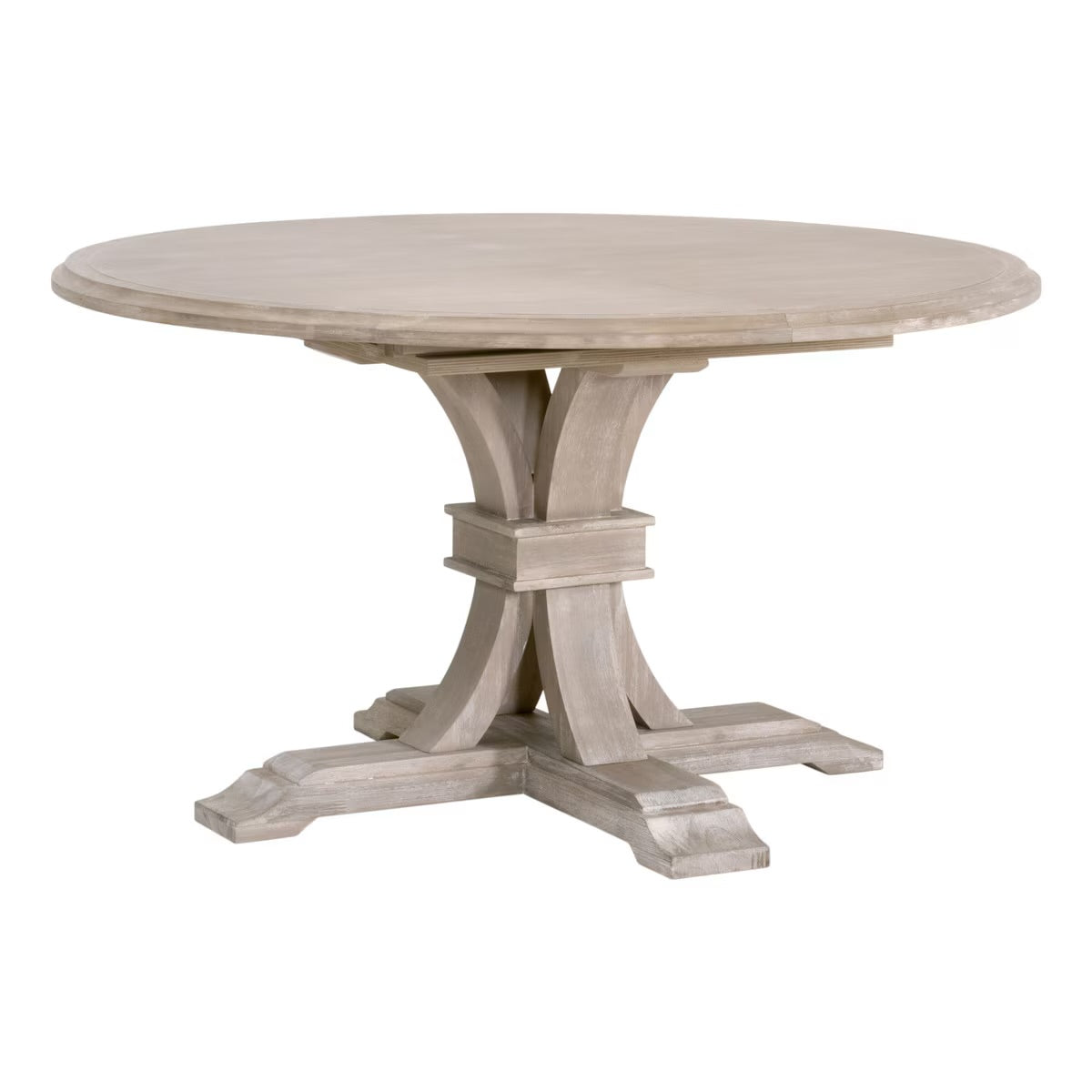 Essentials For Living Devon 54” Round Extension Dining Table ~ Natural Gray Acacia - Image 3