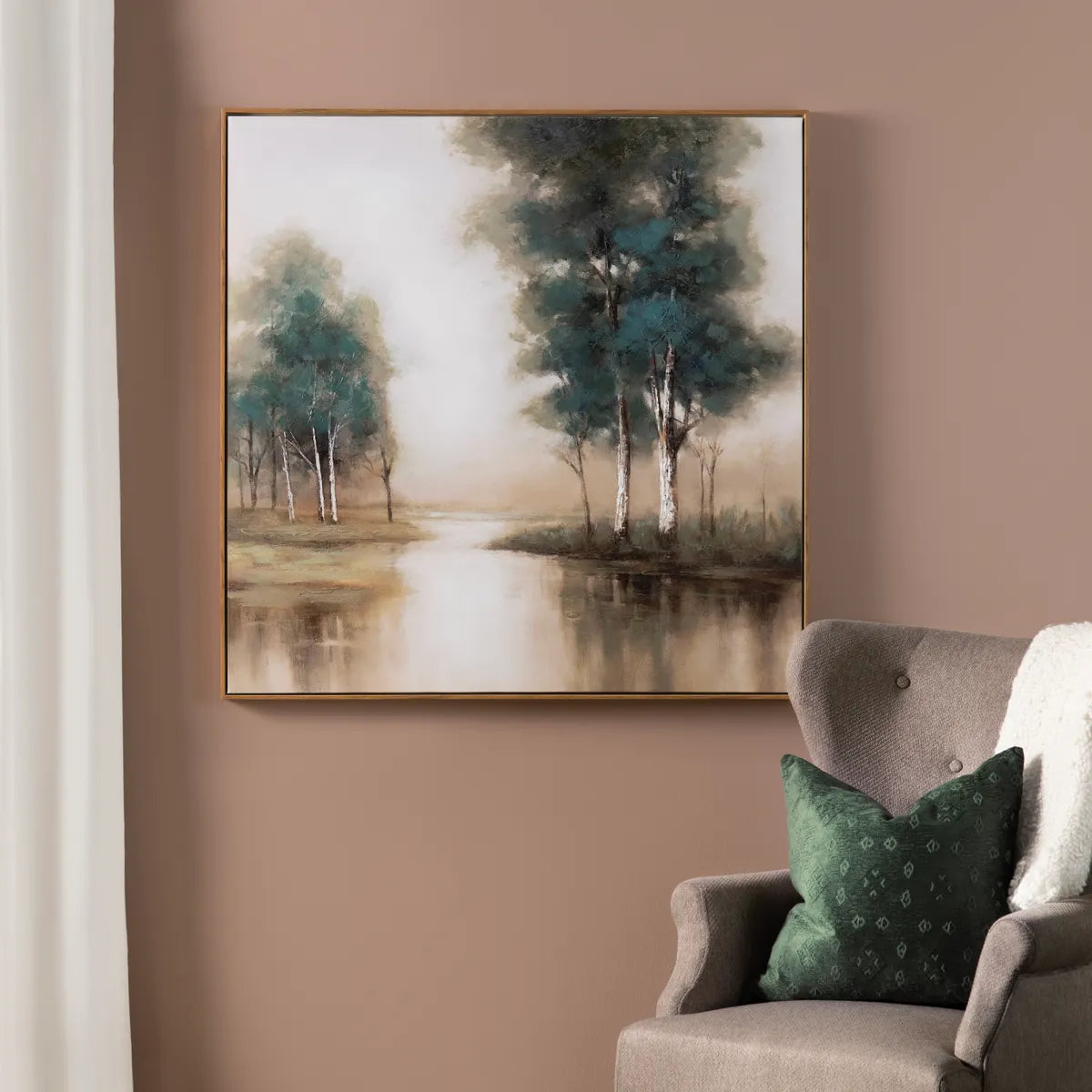 Crestview Collection Turquoise Creek Wall Art - Image 2