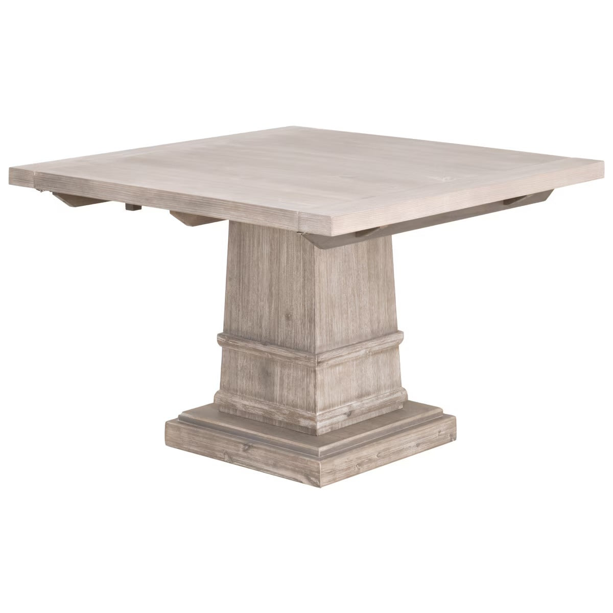 Essentials For Living Hudson 44” Square Extension Dining Table ~ Natural Gray Acacia - Image 2