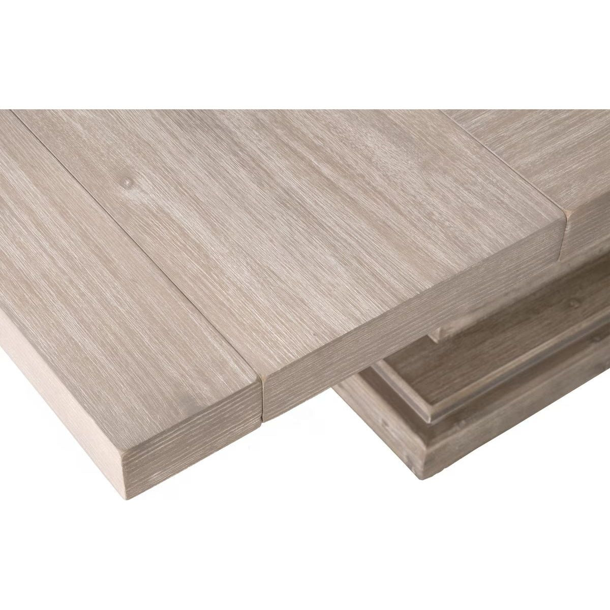 Essentials For Living Hudson 44” Square Extension Dining Table ~ Natural Gray Acacia - Image 3