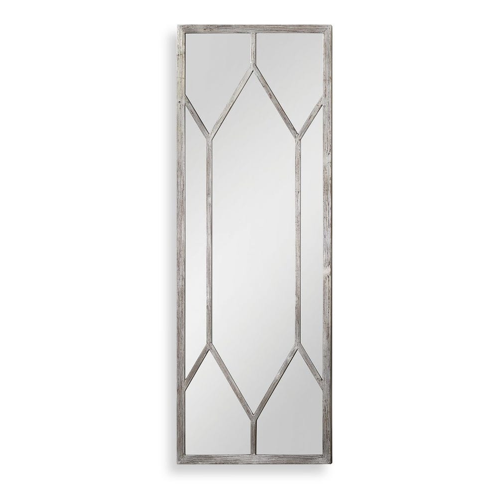 Uttermost Sarconi Silver Leaf And Wood Grains Mirror - Image 3
