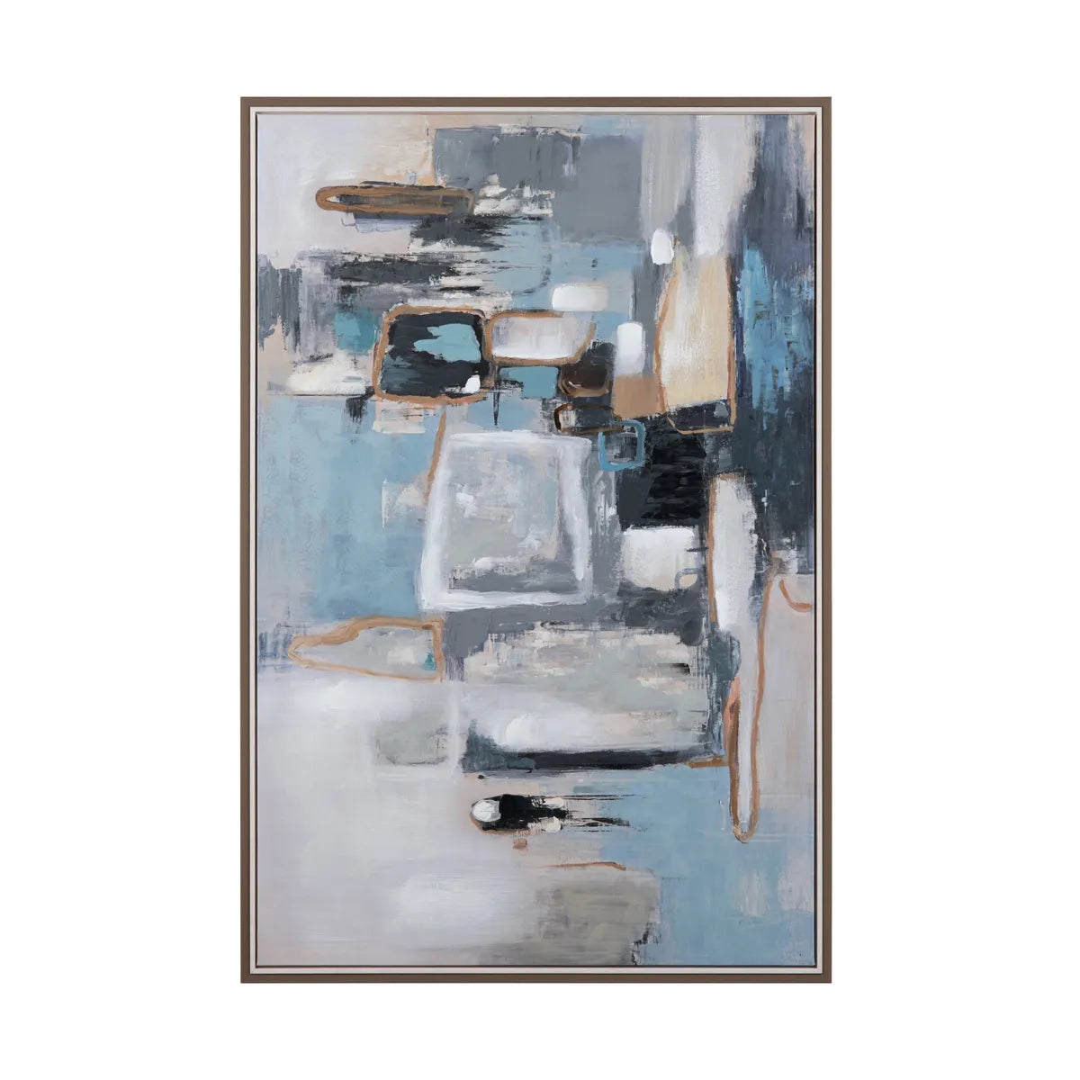 Crestview Collection Blue Mirage Modern Wall Art - Image 2