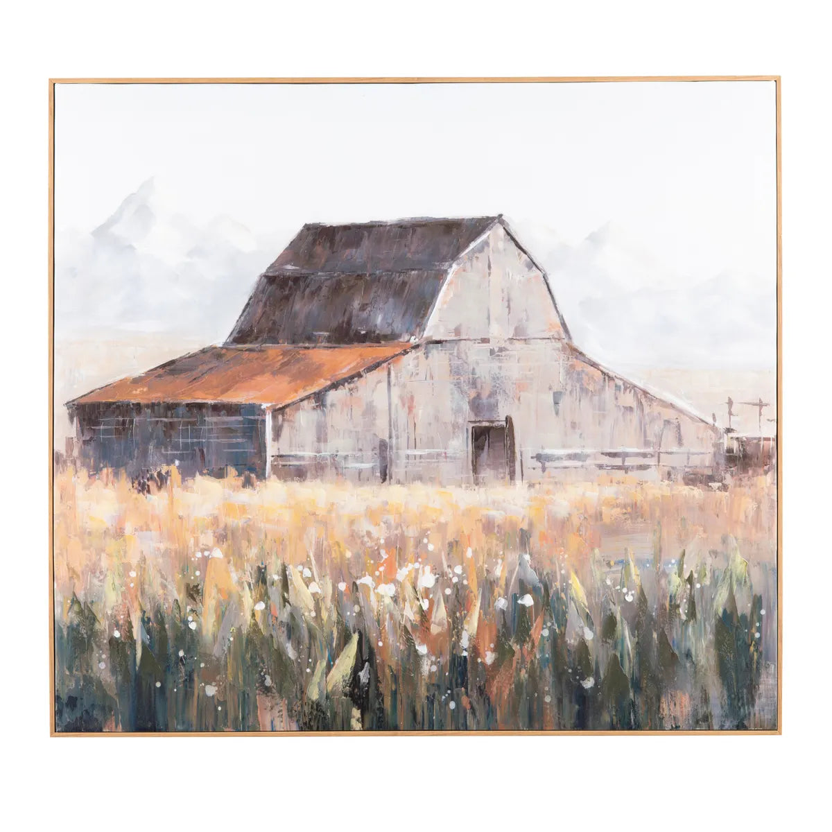 Crestview Collection Montana Skies Painted Canvas Wall Art - Image 1