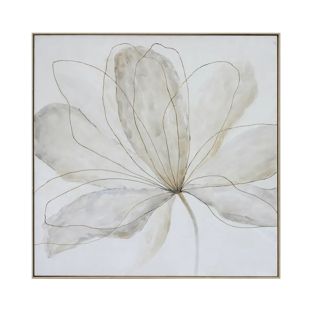 Crestview Collection Minimalist Bloom Wall Art - Image 1