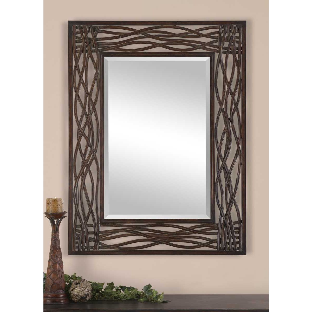 Uttermost Dorigrass Golden Brown Mirror - Image 1