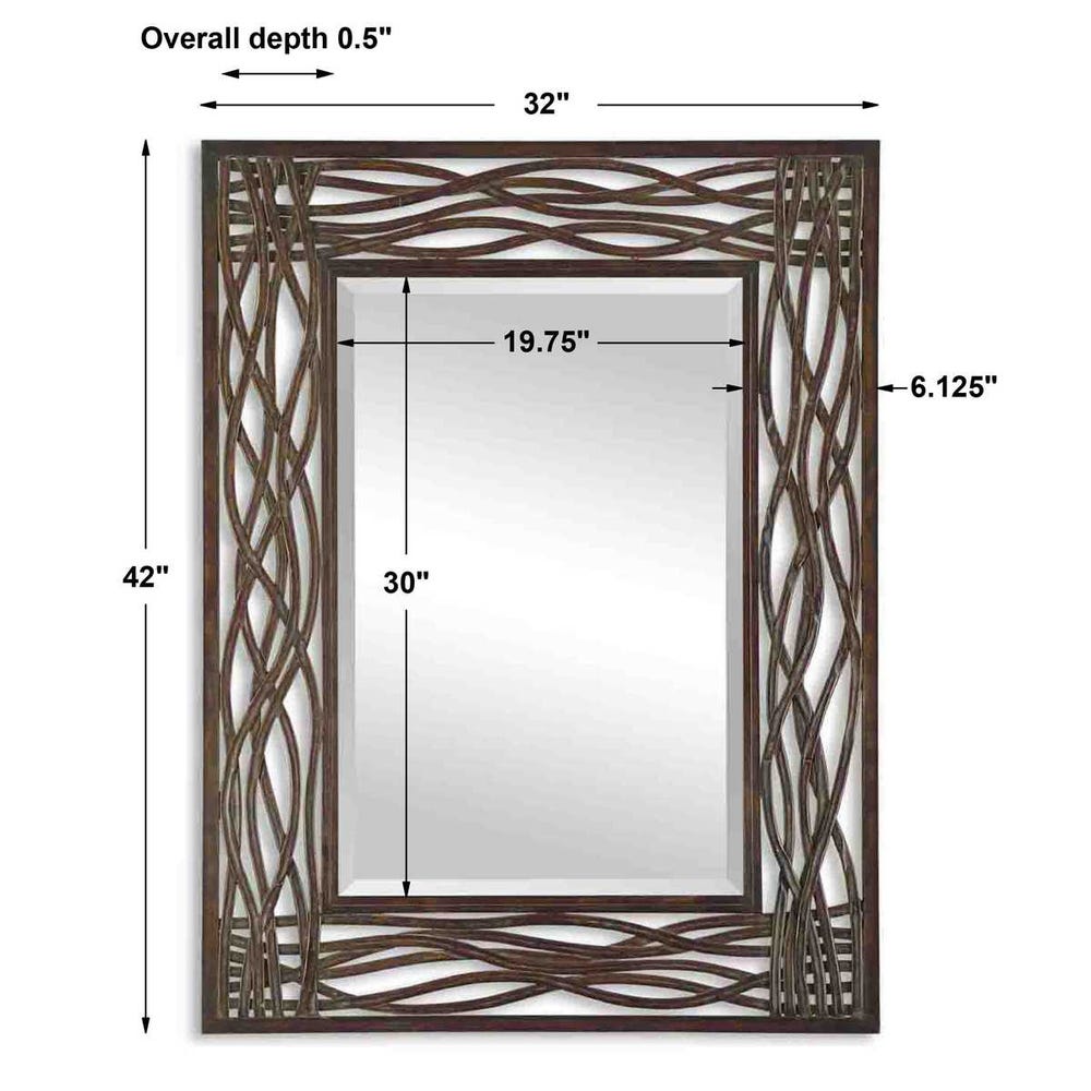Uttermost Dorigrass Golden Brown Mirror - Image 3