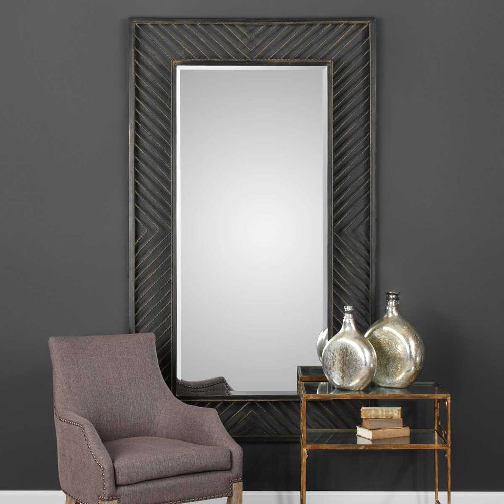 Uttermost Karel Bronzed Rust Glazed Mirror - Image 1