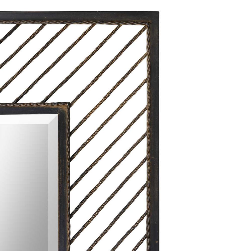 Uttermost Karel Bronzed Rust Glazed Mirror - Image 3