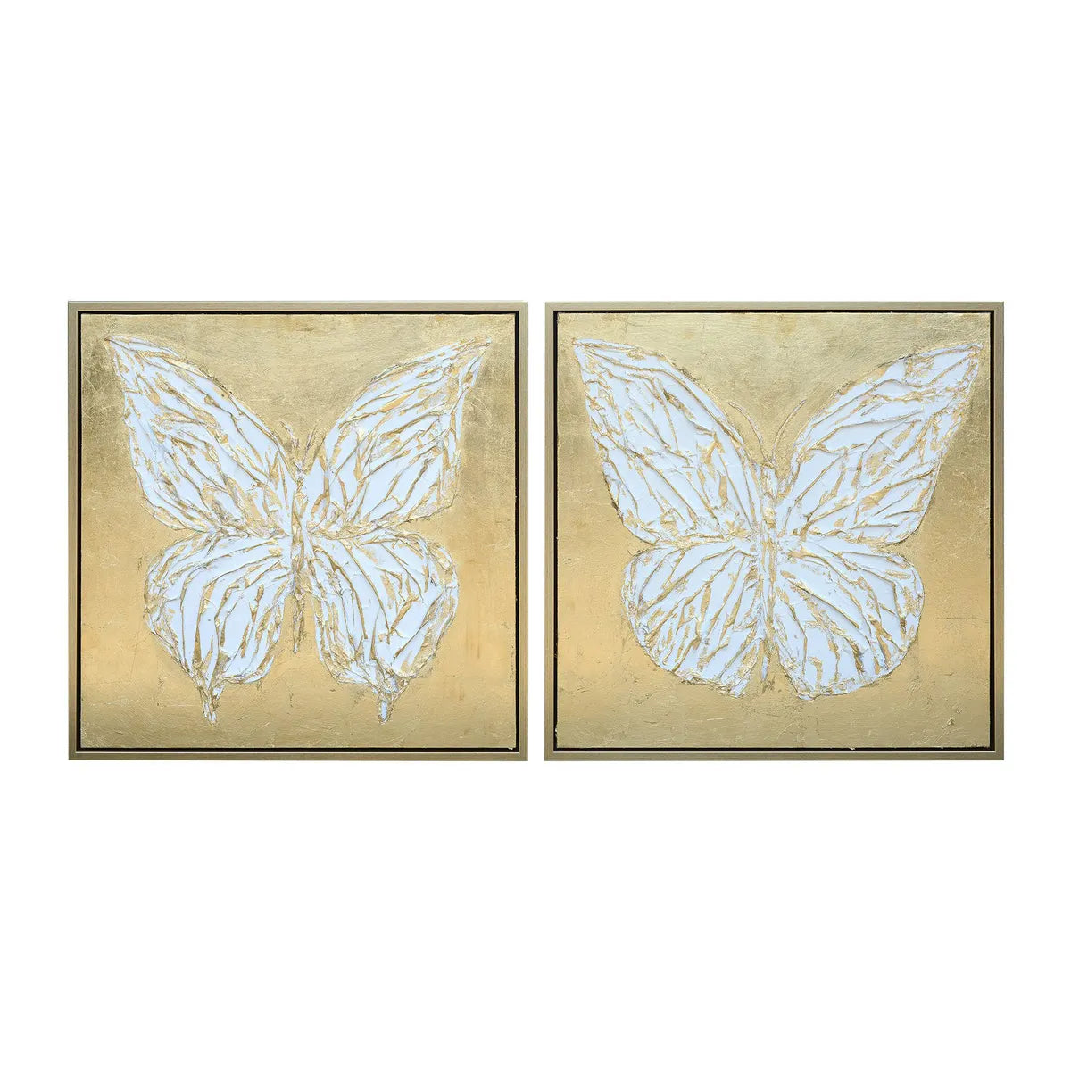 Crestview Collection Butterfly Fly Away Wall Art ~ Set Of 2 - Image 1