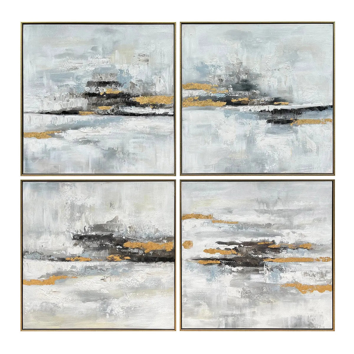 Crestview Collection Crawford Wall Art ~ Set Of 4 - Image 1