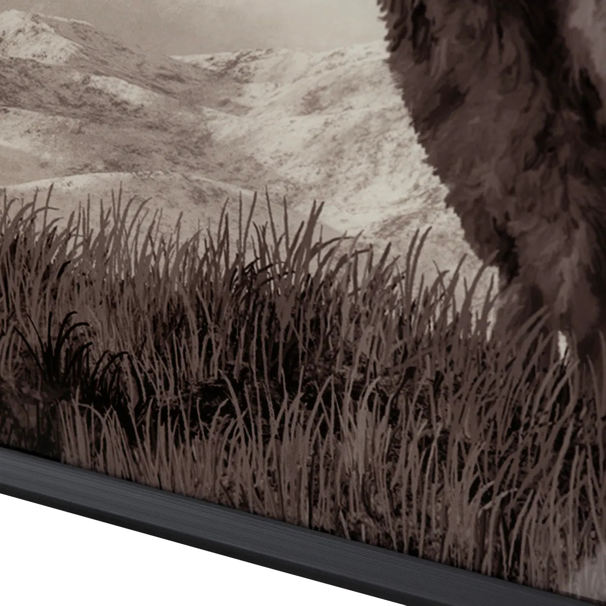 Crestview Collection Bison Life Landscape Print Wall Art - Image 2
