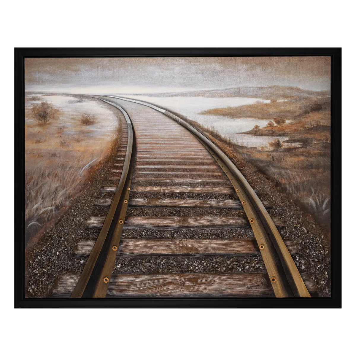 Crestview Collection Rushing Way Canvas Wall Art - Image 1