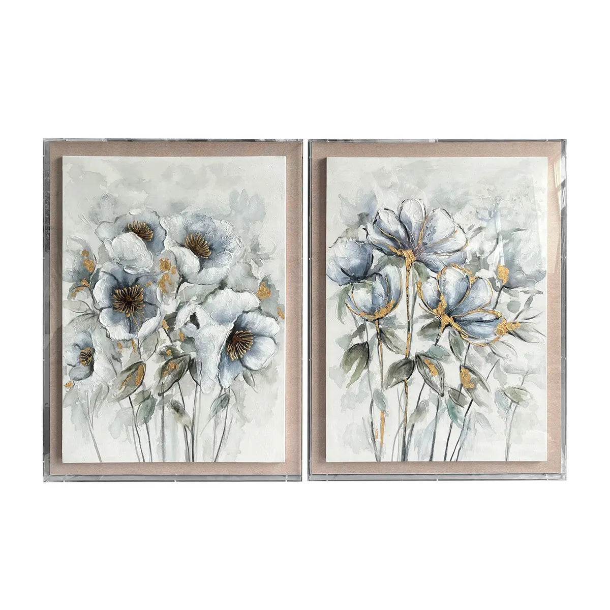 Crestview Collection Anemone Wall Art ~ Set Of 2 - Image 1