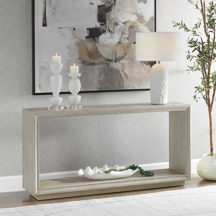 Uttermost Prism Light Oak Console Table - Image 3