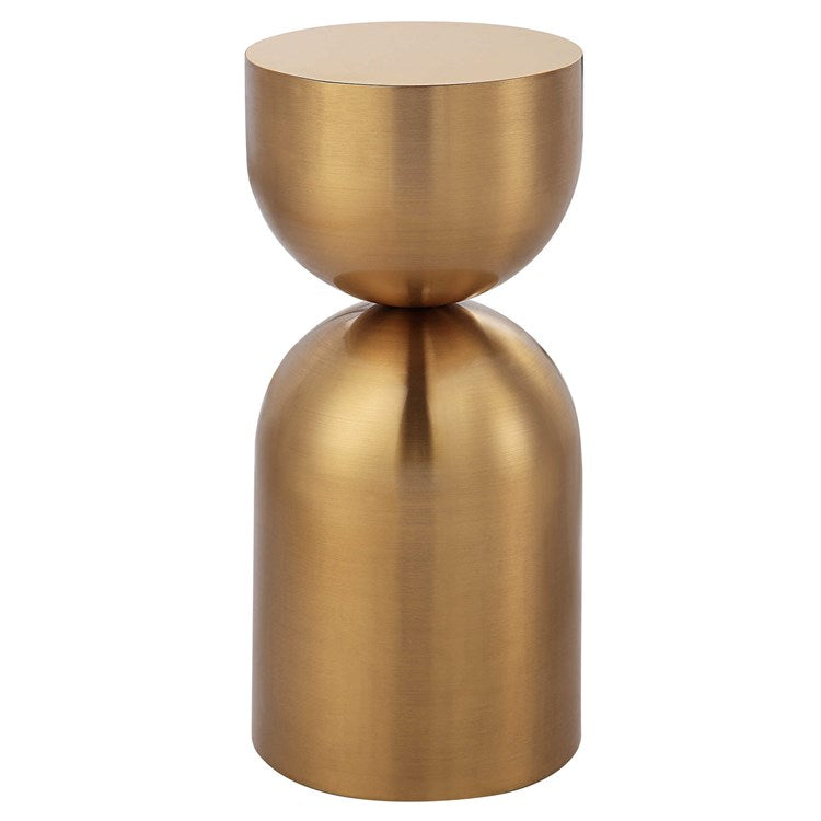 Uttermost Golden Vessel Round Accent Table - Image 2
