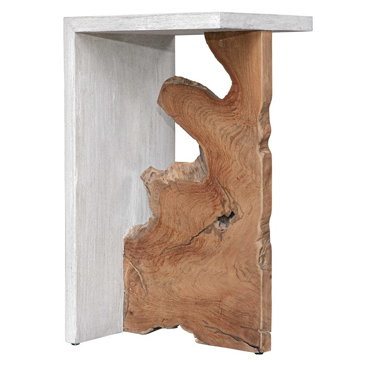 Uttermost Intersect Teak Wood Accent Table - Image 2