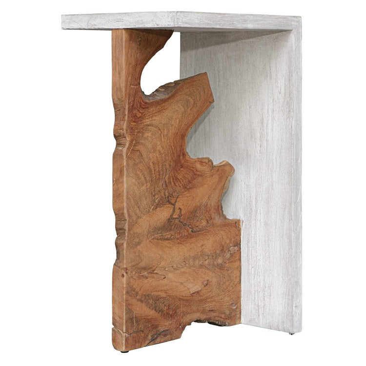 Uttermost Intersect Teak Wood Accent Table - Image 3