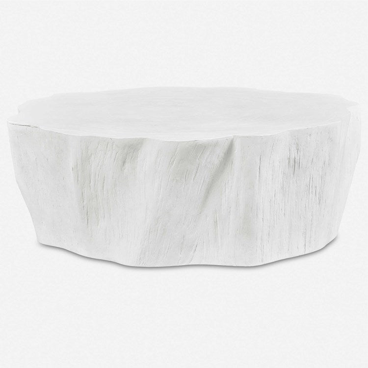 Uttermost Woods Edge Matte White Coffee Table - Image 2