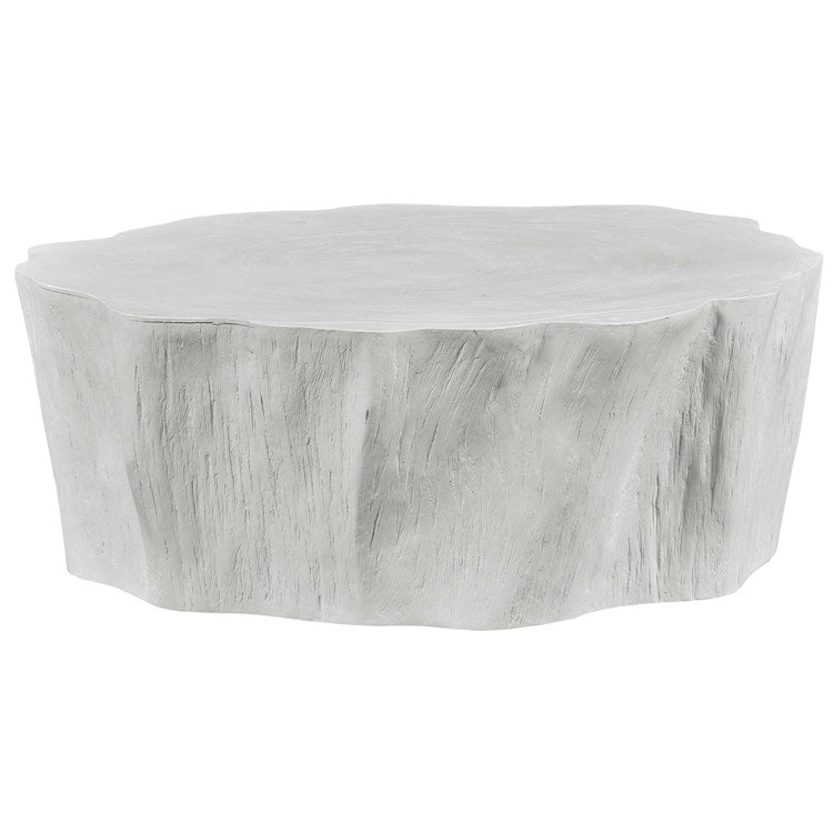 Uttermost Woods Edge Matte White Coffee Table - Image 3