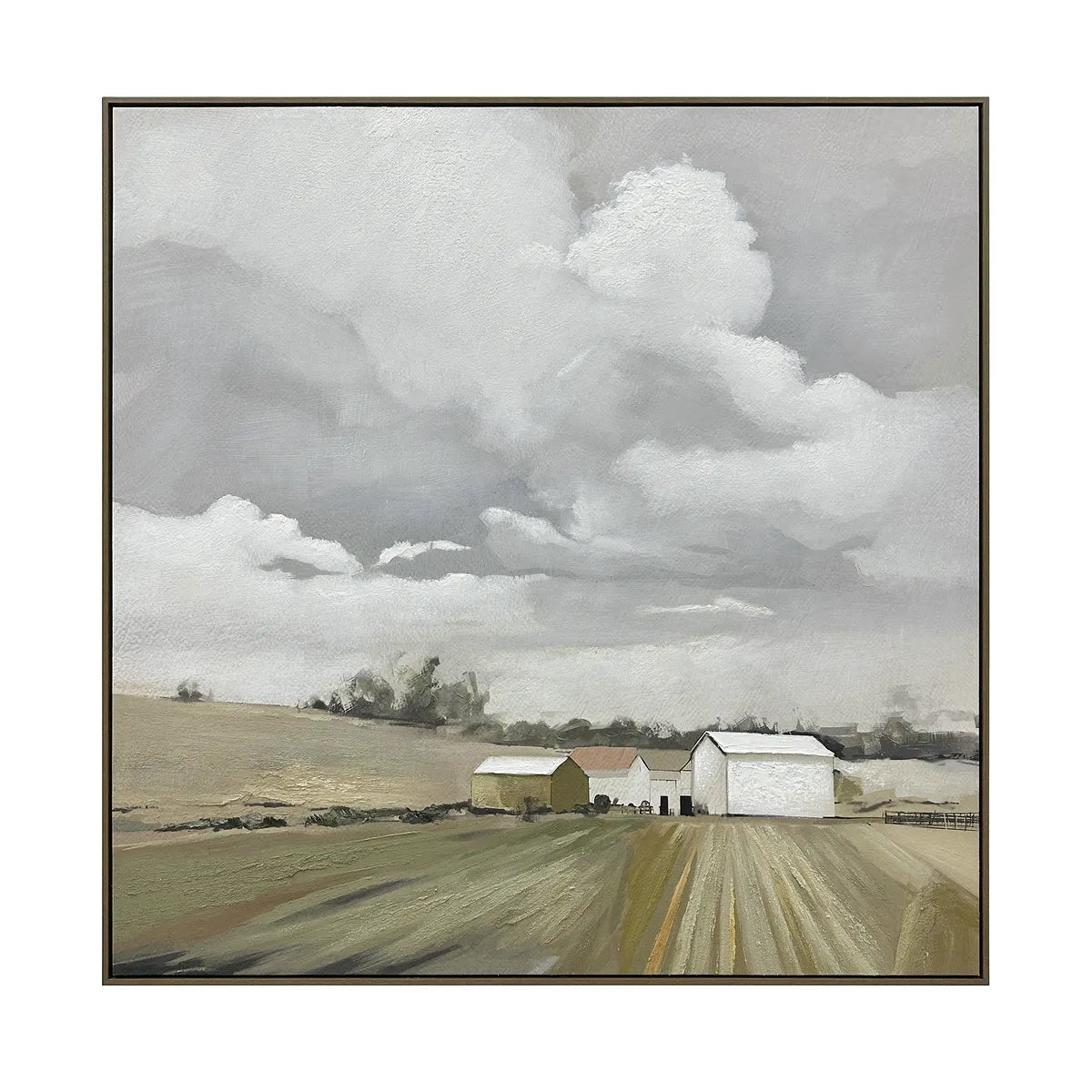 Crestview Collection Country Stillness Countryside Landscape Paintings Wall Art - Image 1