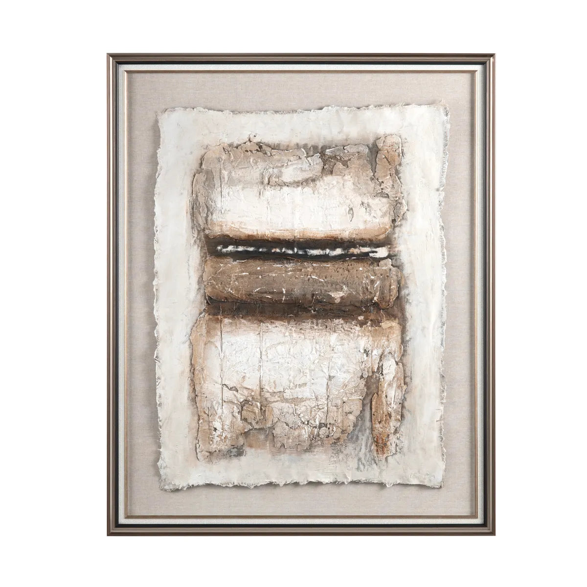 Crestview Collection Warm Crackles Wall Art - Image 3