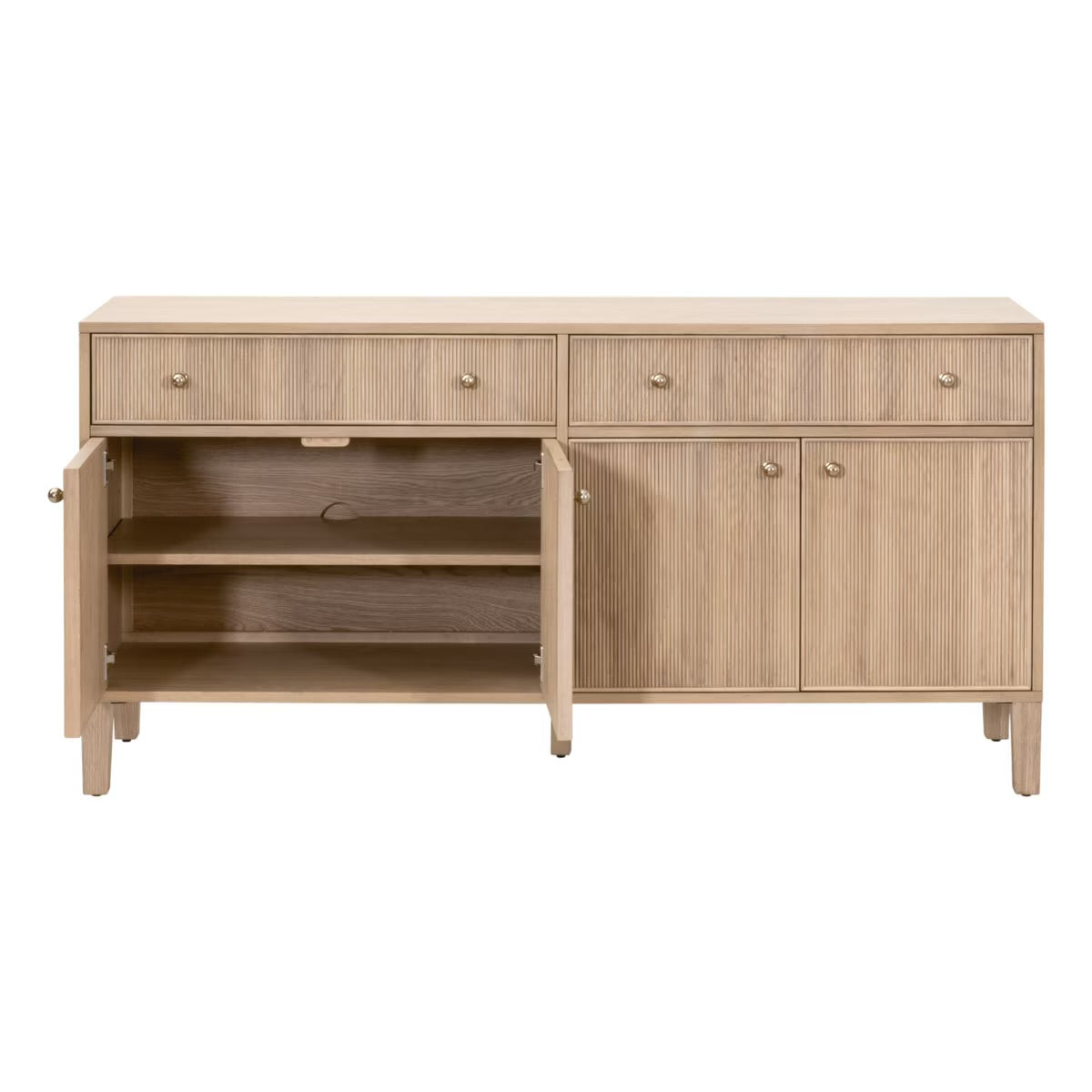 Essentials For Living Highland Natural Oak Media Sideboard - Image 3