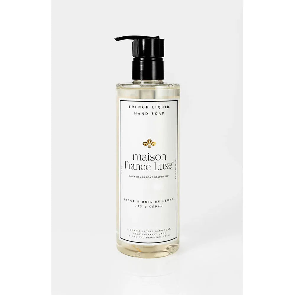 Maison France Luxe Fig & Cedar French Liquid Hand Soap ~ Fique Bois De Cedre ~ IN-STORE PURCHASE ONLY - Image 2