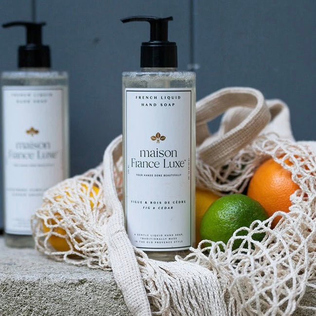 Maison France Luxe Fig & Cedar French Liquid Hand Soap ~ Fique Bois De Cedre ~ IN-STORE PURCHASE ONLY