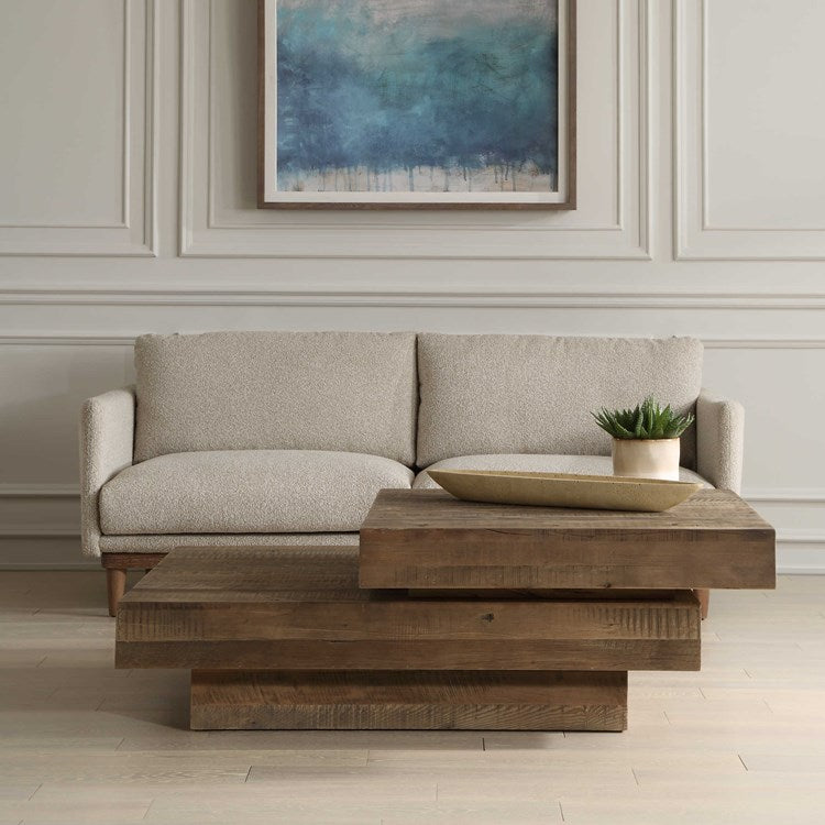 Uttermost Rustic Planes Reclaimed Wood Coffee Table - Image 1