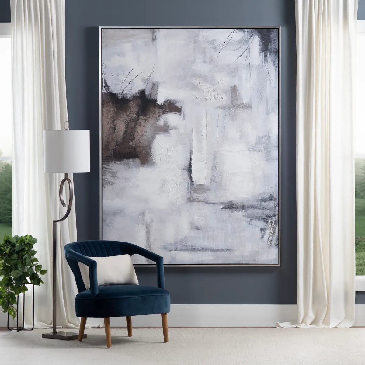 Crestview Collection Johnson Hand Finished Wall Art - Image 1